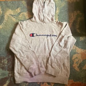 Gray Champion hoodie, US kids large